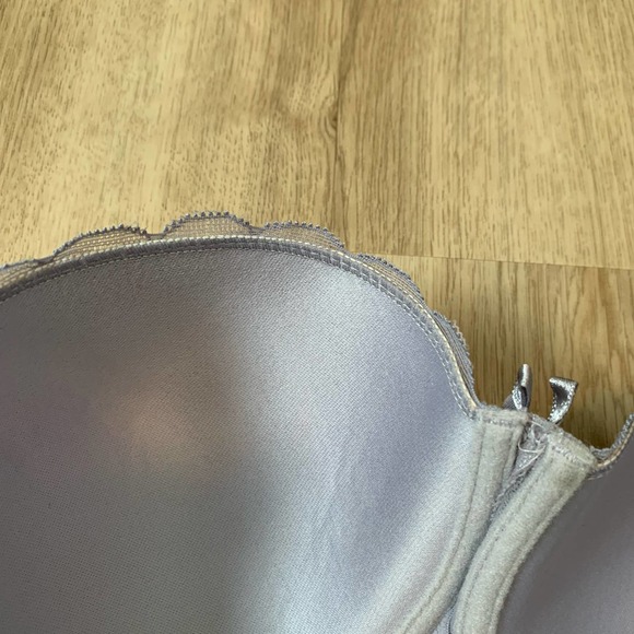 Rampage Intimates Womens Bra Size 42D Casual 3-Hook Light Purple Lacy Padded - Picture 12 of 16